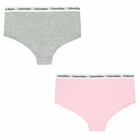 Girls Pink & Grey Knickers (2 Pack), 2, hi-res