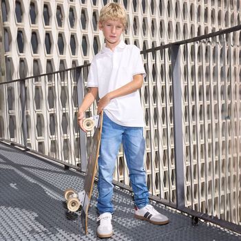 Boys White  Polo Shirt