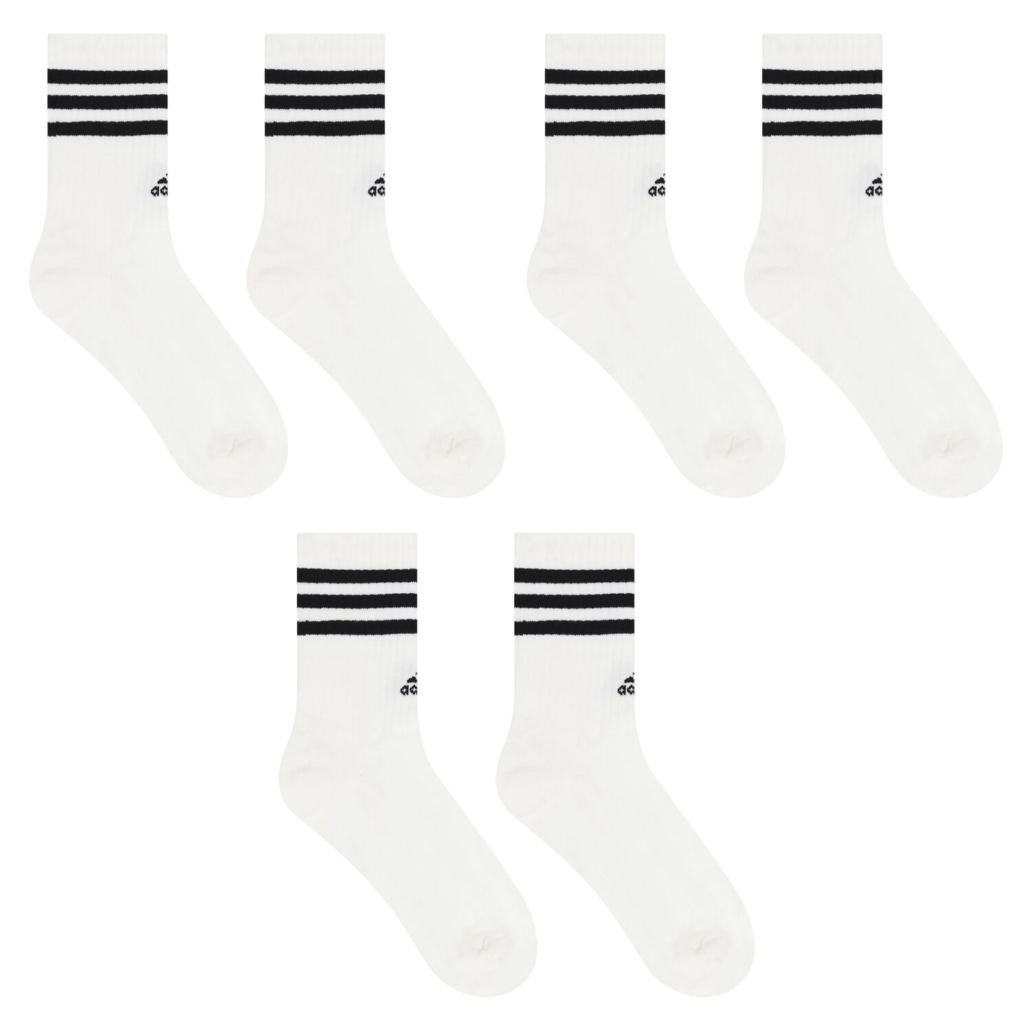 White Logo Socks ( 3-Pack ), 1, hi-res
