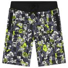 Boys Grey Logo Shorts, 1, hi-res