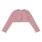 Younger Girls Pink Knitted Cardigan, 2, hi-res