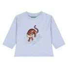 Younger Boys Blue Tiger Long Sleeve Top, 1, hi-res