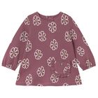 Younger Girls Pink Floral Dress, 2, hi-res