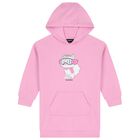 Girls Pink Choupette Hooded Dress, 1, hi-res