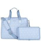 Baby Boys Blue Geometric Changing Bag, 2, hi-res