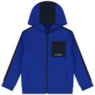 Boys Blue & Navy Blue Tracksuit, 1, hi-res