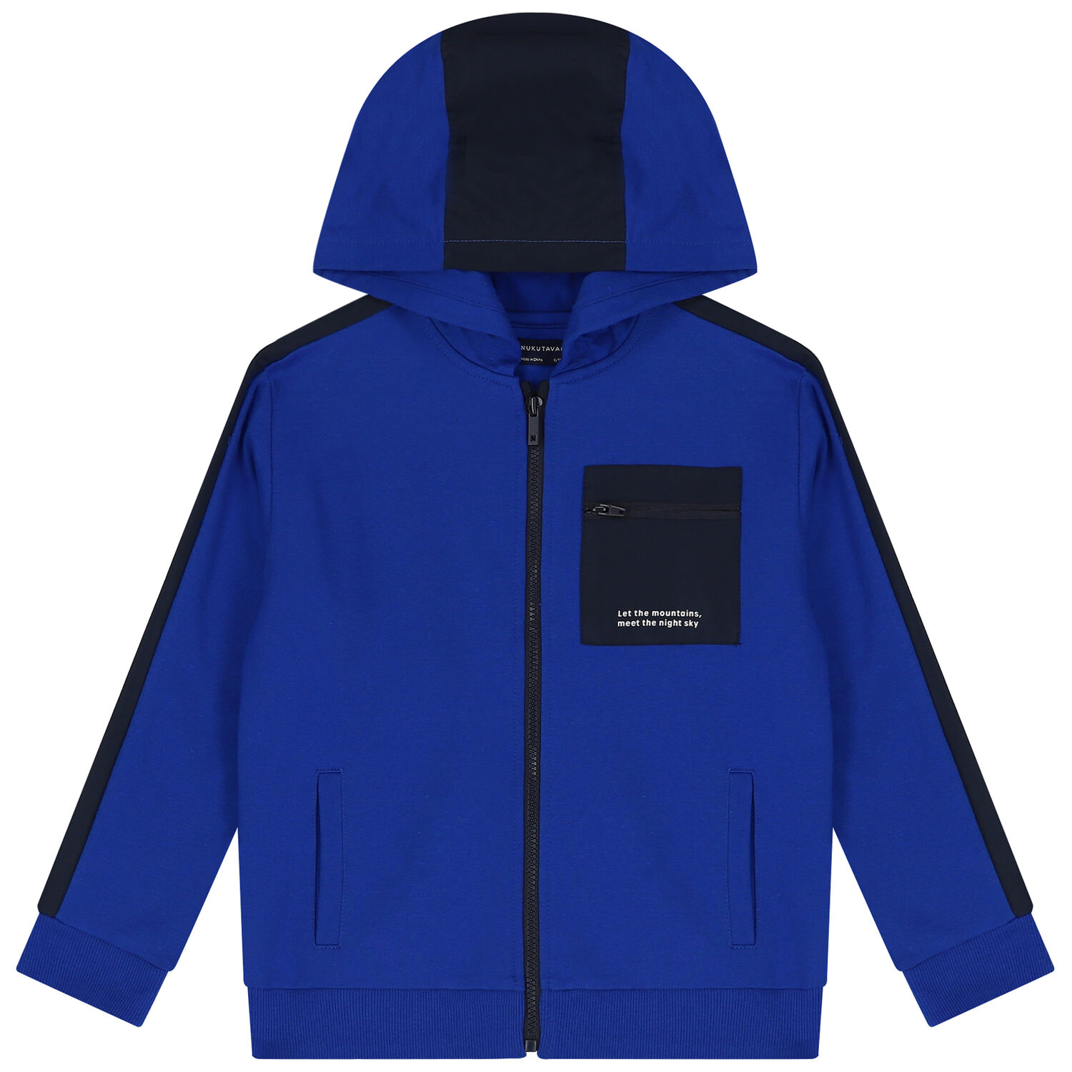 Boys Blue & Navy Blue Tracksuit, 1, hi-res