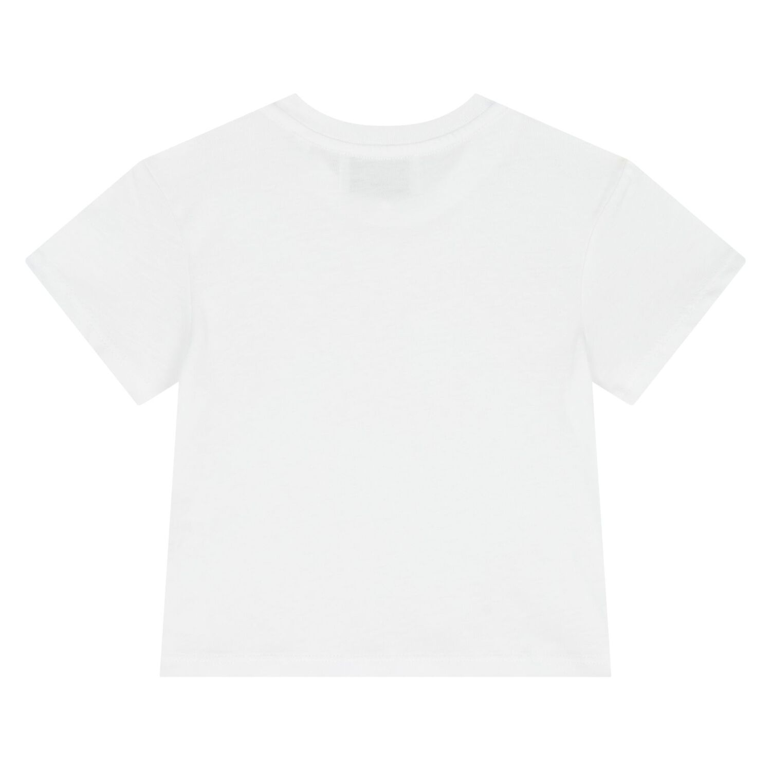 Younger Boys White Logo T-Shirt, 1, hi-res