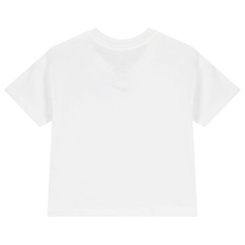 Girls White Logo T-Shirt