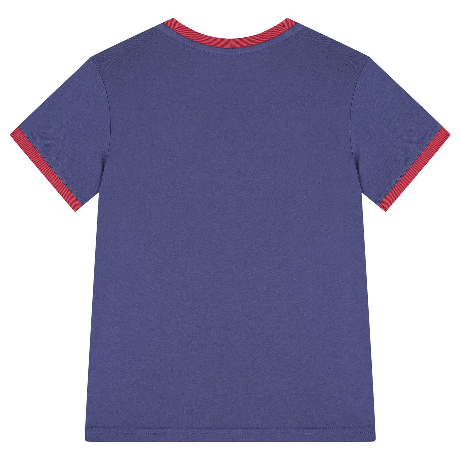 Boys Navy Blue Polo Logo T-Shirt, 1, hi-res