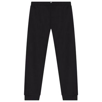 Boys Black Logo Joggers