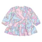 Younger Girls Pink & Blue Orchidee Dress, 1, hi-res