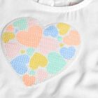 Girls White Hearts Tulle Skirt Set, 1, hi-res