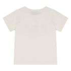 Younger Girls Ivory Teddy Bear T-Shirt, 1, hi-res