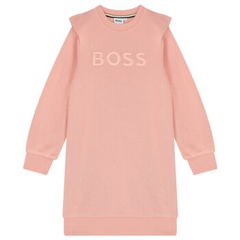 Girls Pink Logo Dress