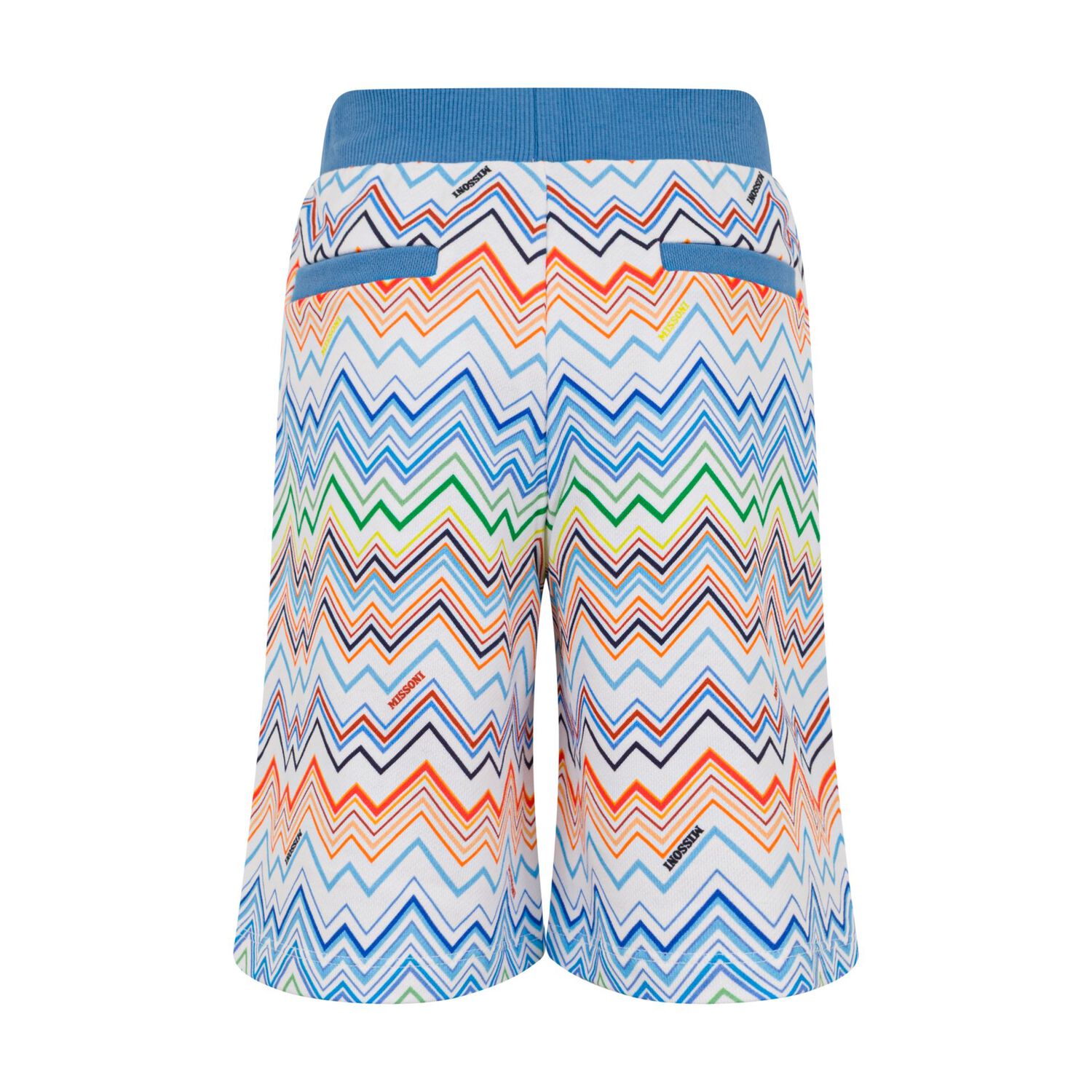 Boys Multi-Coloured Zig Zag Shorts, 1, hi-res