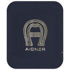 Baby Boys Navy Blue & Gold Logo Baby Blanket, 3, hi-res