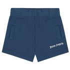 Blue Logo Baby Shorts Set, 1, hi-res