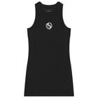 Girls Black Logo Dress               , 1, hi-res