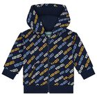Younger Boys Navy Blue Logo Tracksuit, 1, hi-res