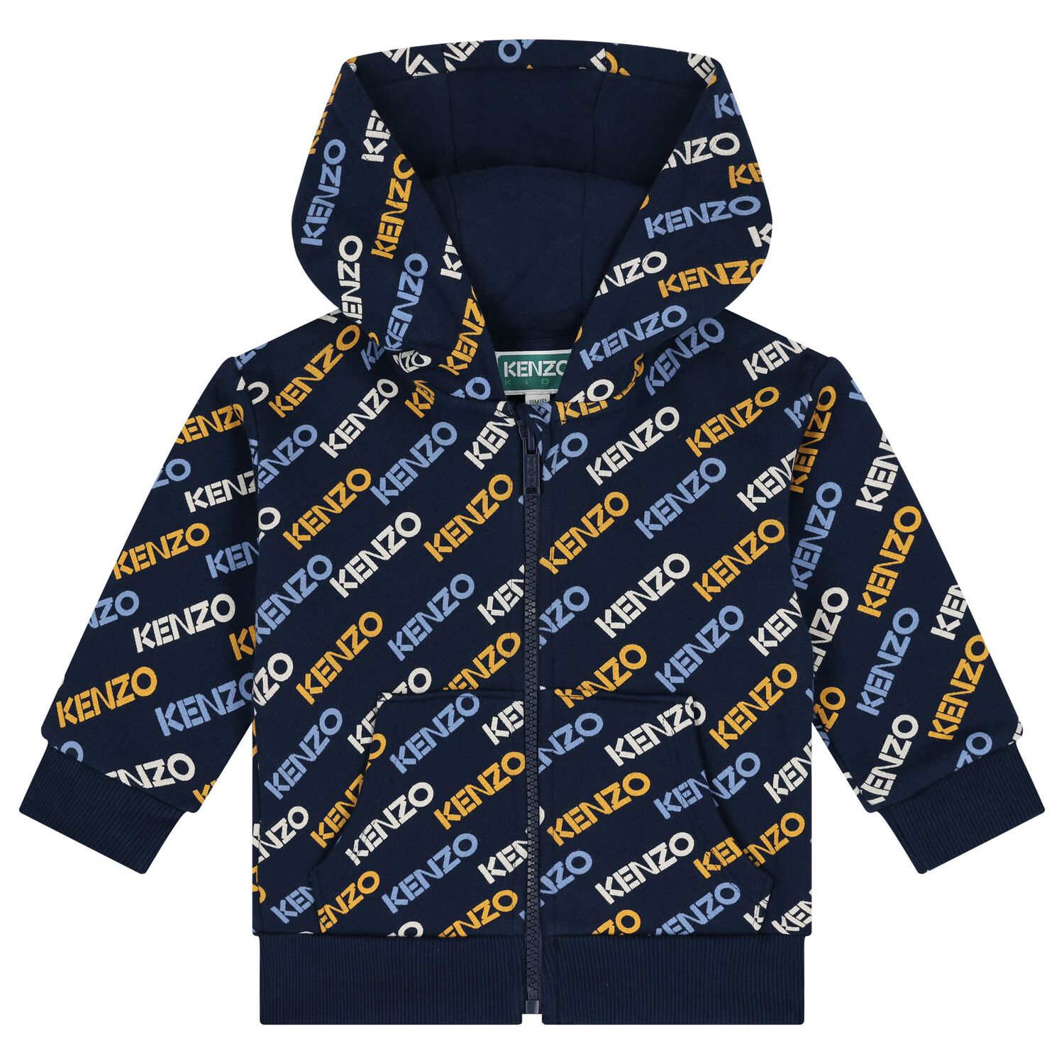 Younger Boys Navy Blue Logo Tracksuit, 1, hi-res image number null
