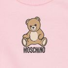 Younger Girls Pink Teddy Bear Logo Tracksuit , 5, hi-res