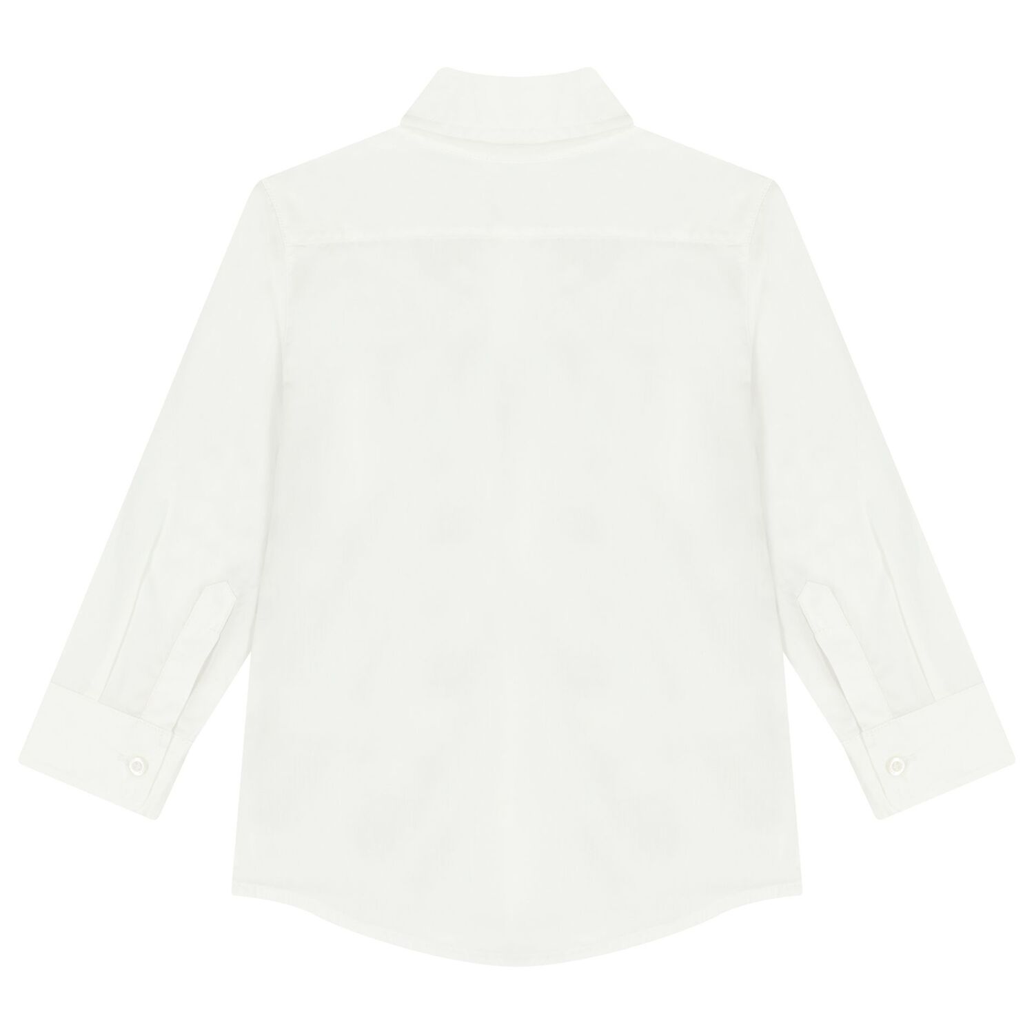 Boys White Logo Shirt, 2, hi-res