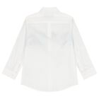 Boys White Logo Shirt, 1, hi-res