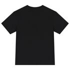 Boys Black Logo T-Shirt, 2, hi-res