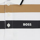 Boys White Logo Polo Shirt, 1, hi-res