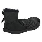Younger Girls Black Mini Bailey Bow II Suede Boots, 1, hi-res