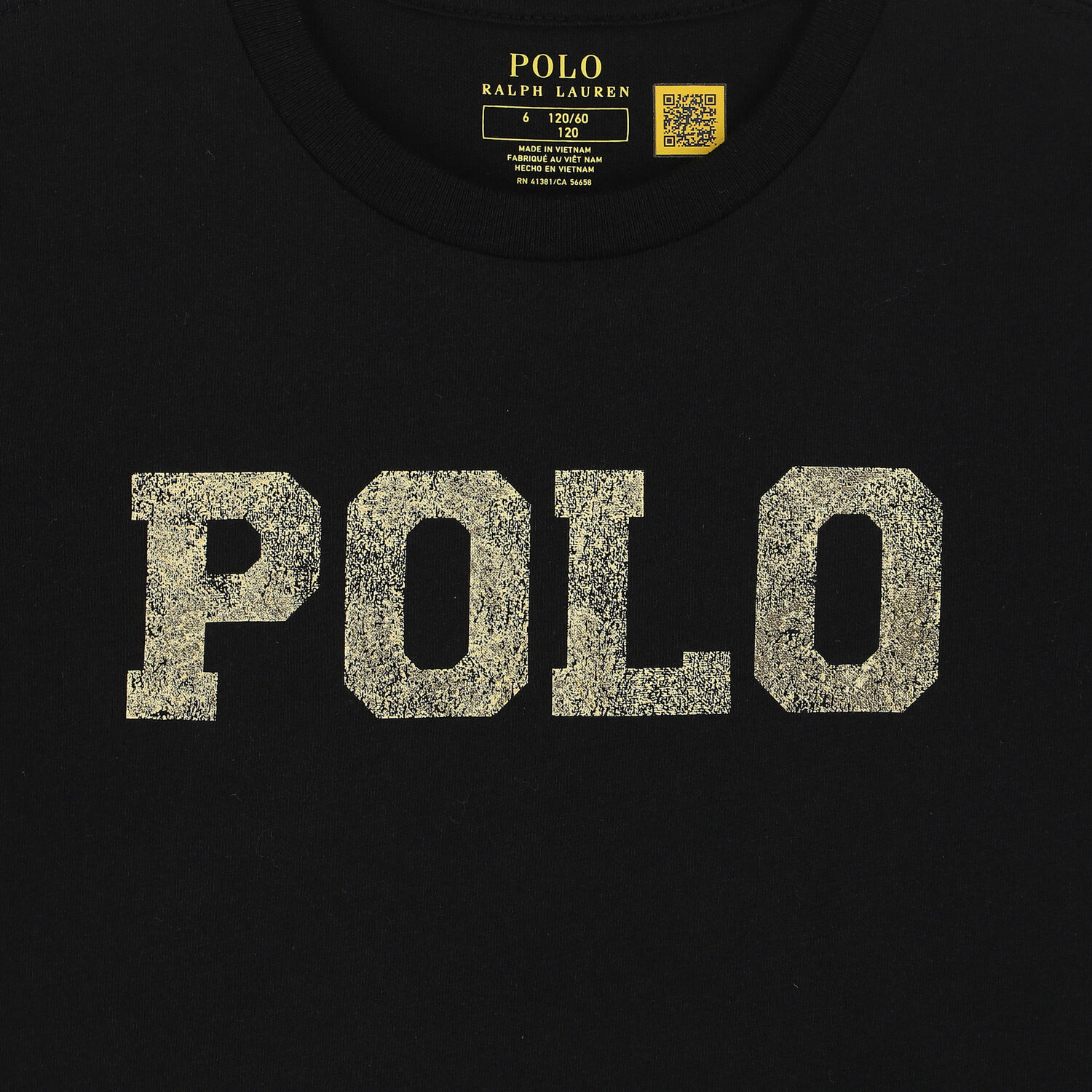 Girls Black Logo T-Shirt, 1, hi-res image number null