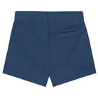 Blue Logo Baby Shorts Set, 1, hi-res