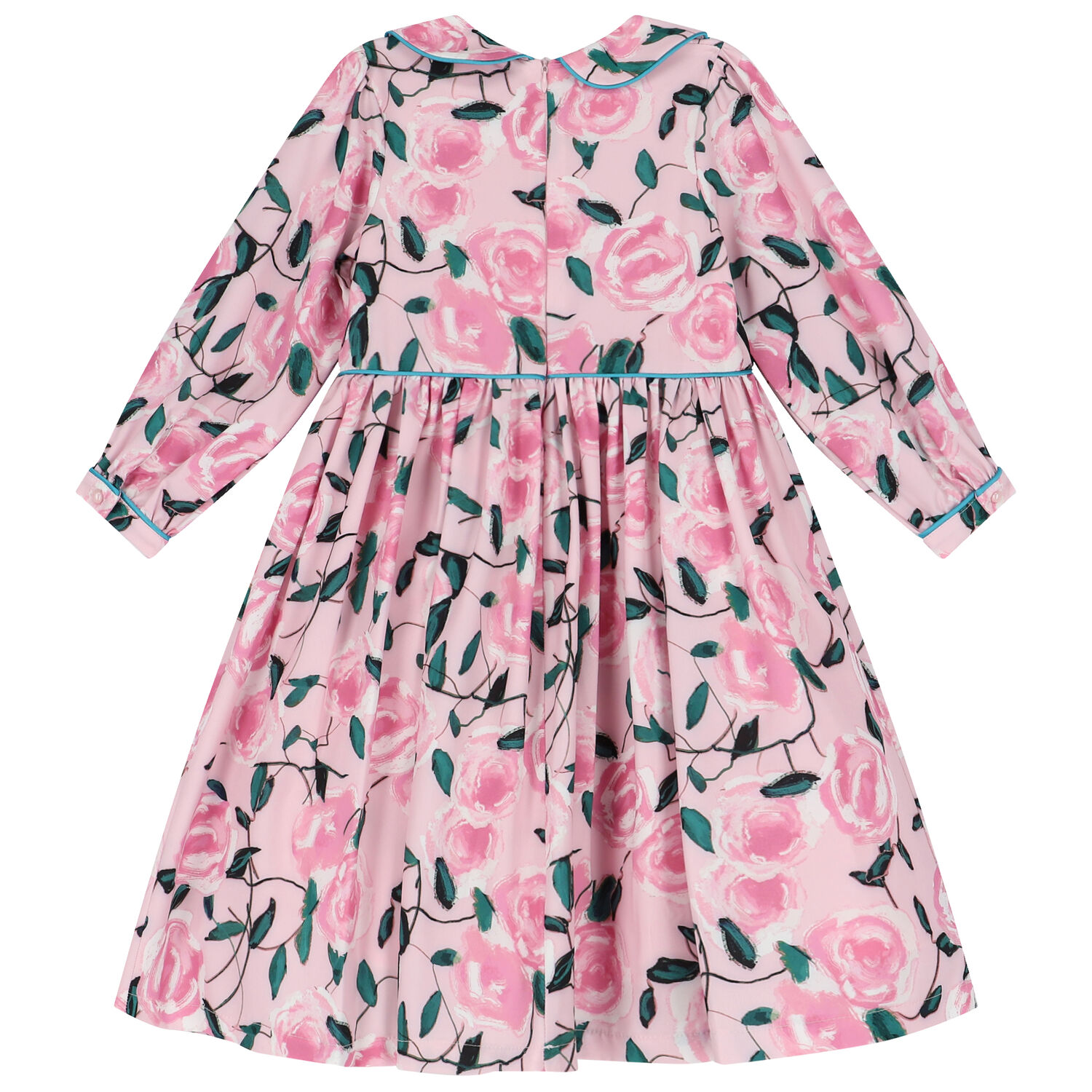 Girls Pink Floral Dress, 1, hi-res image number null