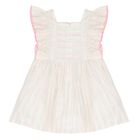 Baby Girls White Dress Set, 1, hi-res