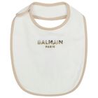 White & Beige Logo Babygrow Gift Set, 1, hi-res