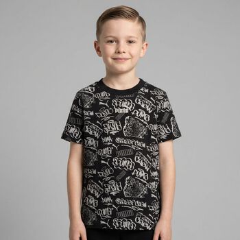 Boys Black Logo T-Shirt