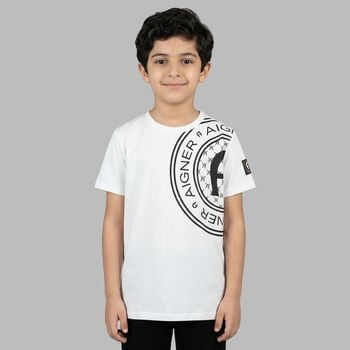 Boys White Logo T-Shirt