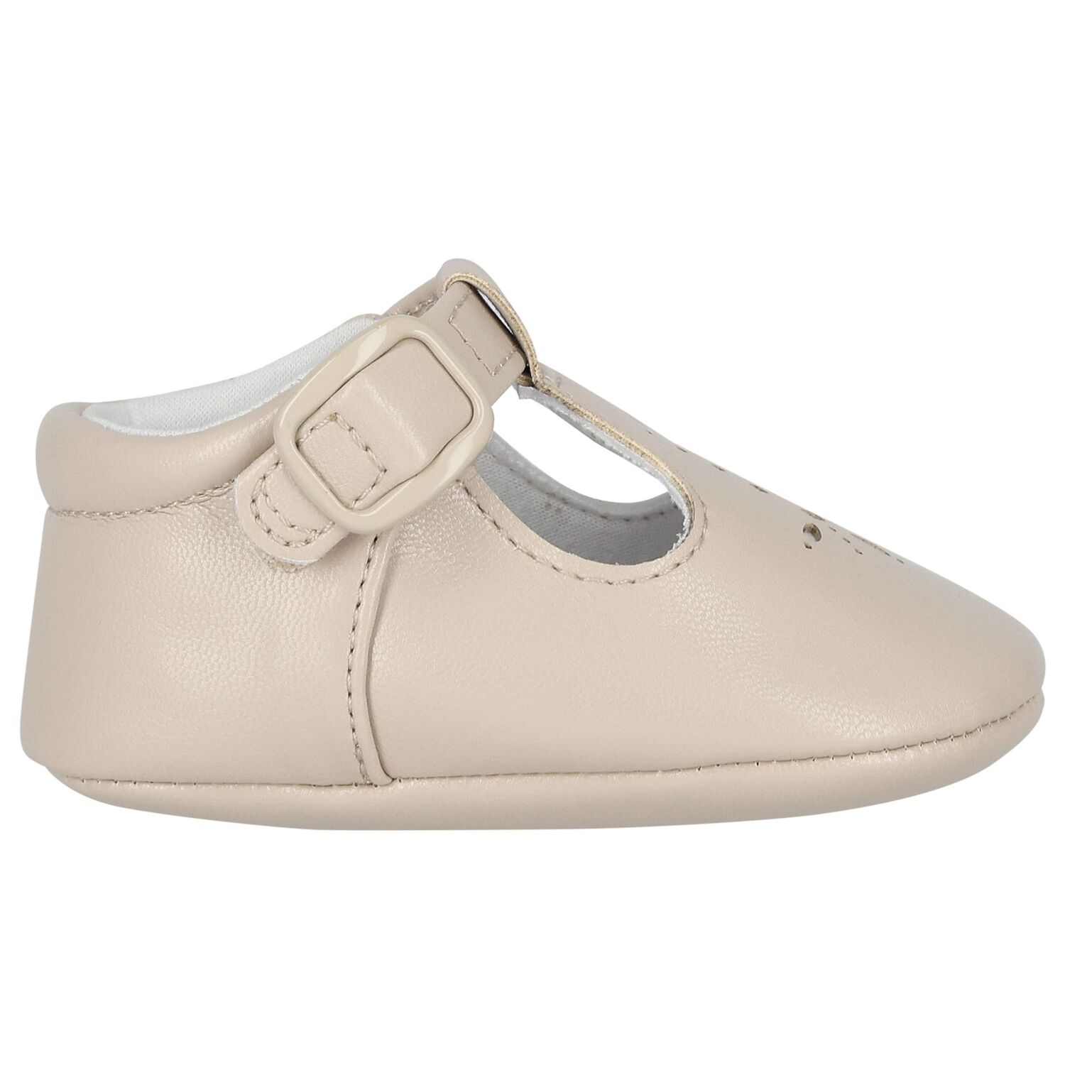 Baby Boys Beige Pre Walker Shoes, 1, hi-res