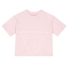 Girls Pink Logo T-Shirt, 2, hi-res