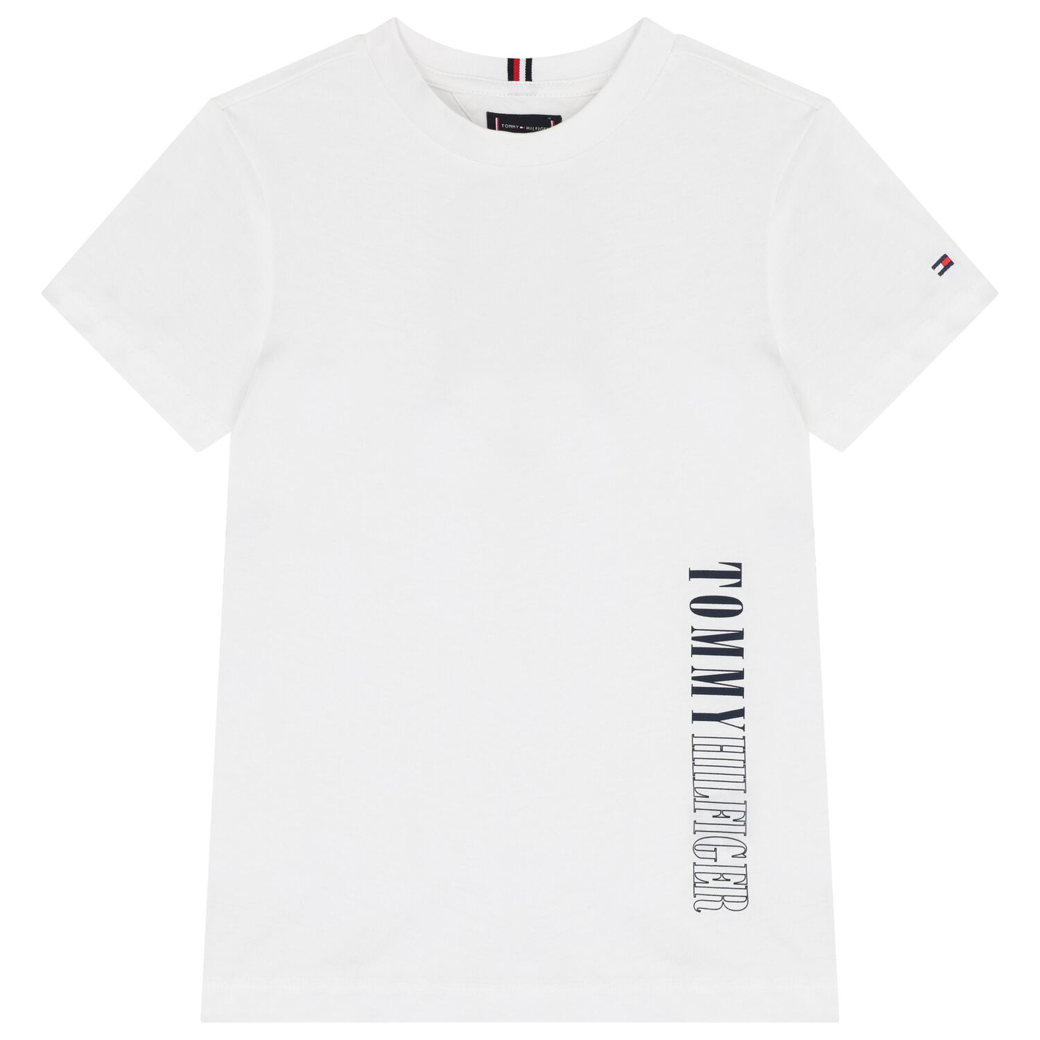 Boys White Logo T-Shirt, 2, hi-res