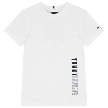 Boys White Logo T-Shirt