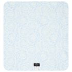 Baby Boys Blue & White Medussa Logo Blanket, 2, hi-res