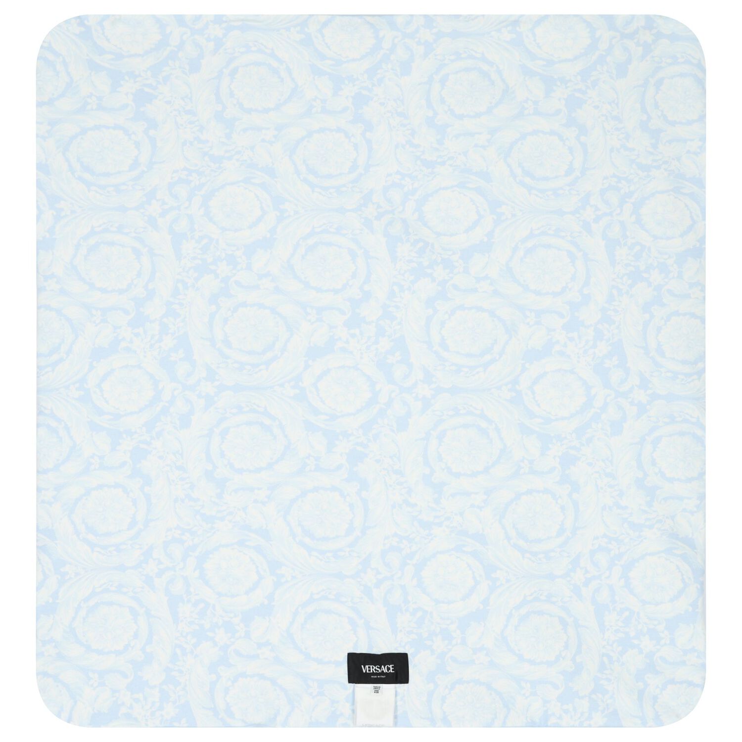 Baby Boys Blue & White Medussa Logo Blanket, 2, hi-res image number null