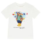 Boys White Logo Polo Bear T-Shirt, 1, hi-res