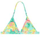 Girls Aqua & Green Floral Bikini, 1, hi-res