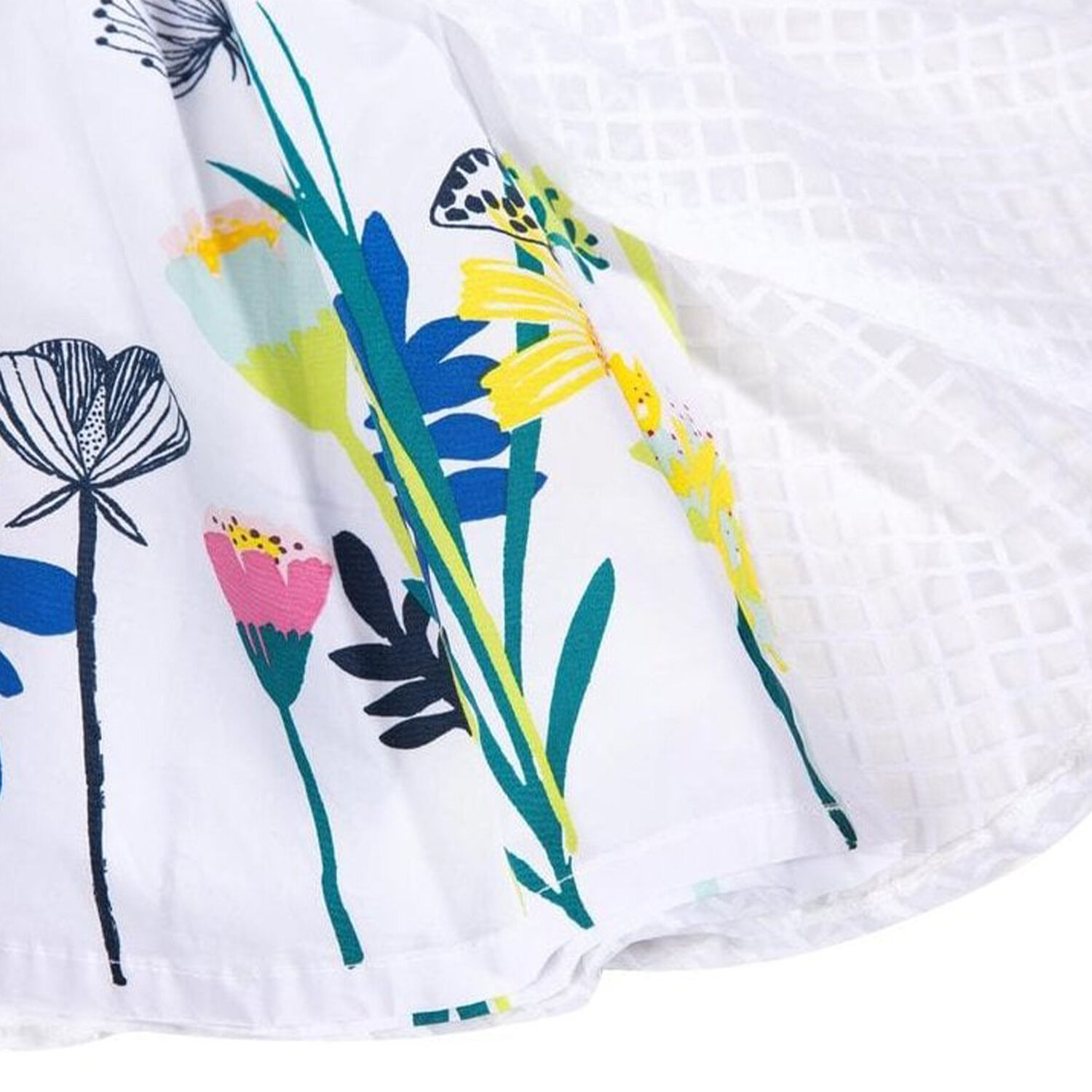 Girls White Skirt, 1, hi-res