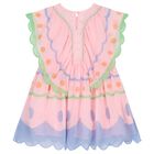 Girls Pink Chiffon Dress, 1, hi-res