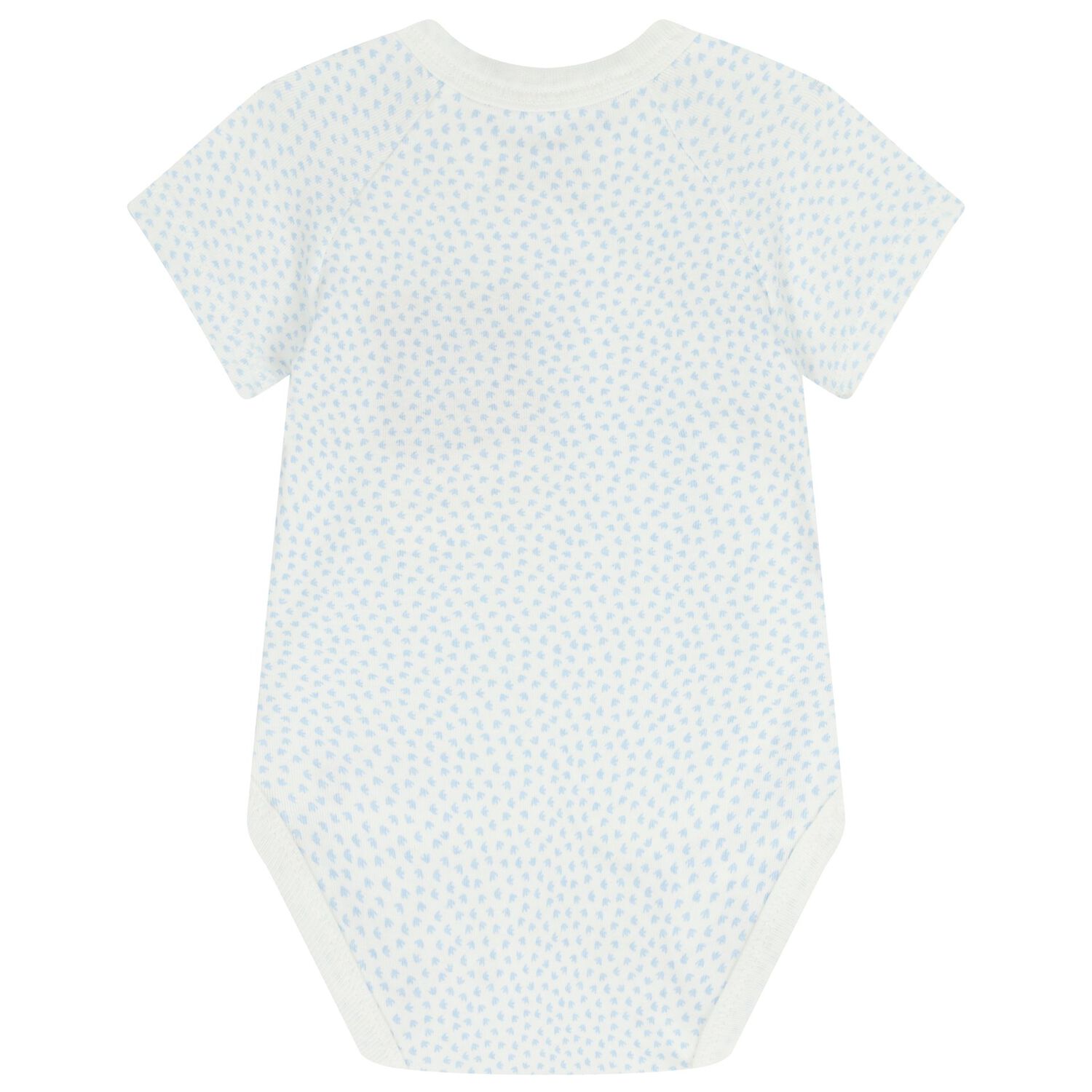 Baby Boys White & Blue Bodysuits ( 2-Pack ), 3, hi-res