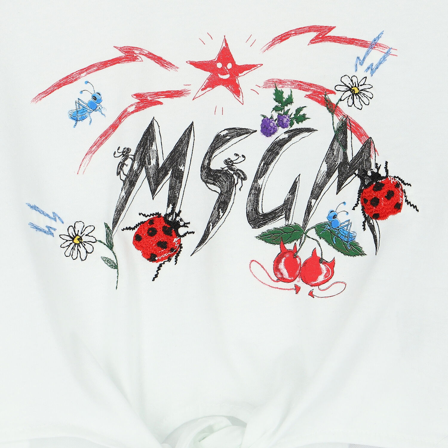 Girls White Logo T-Shirt, 1, hi-res